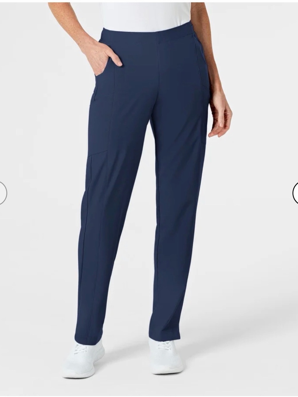 NWT Wink W123 Women’s Flat Front Cargo Scrub Pants M Navy Regular
